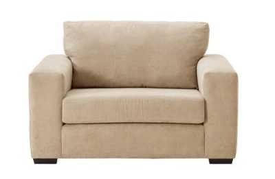 Heart of House Eton Fabric Cuddle Chair - Mink.